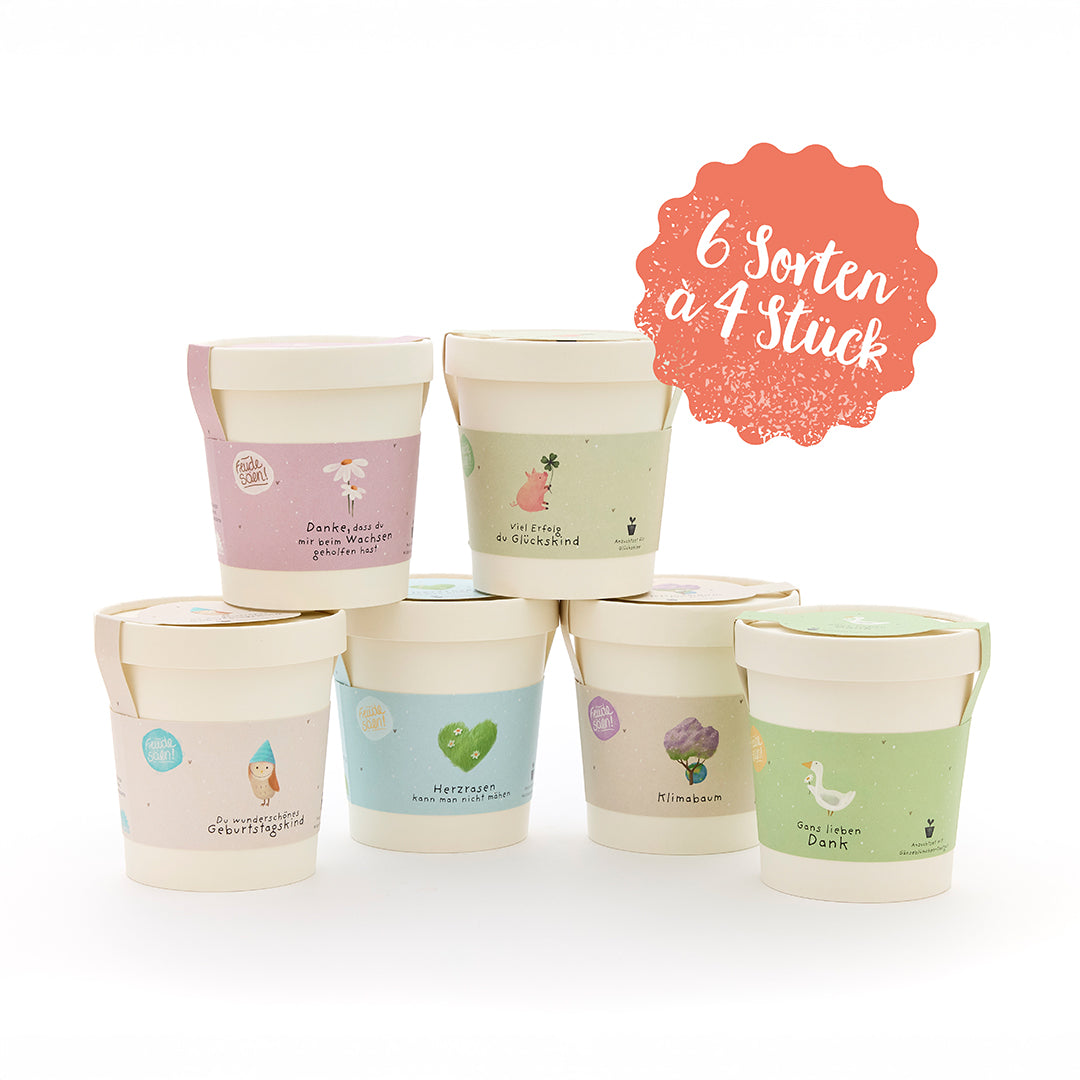 Becher 24er Set mit 6 Sorten