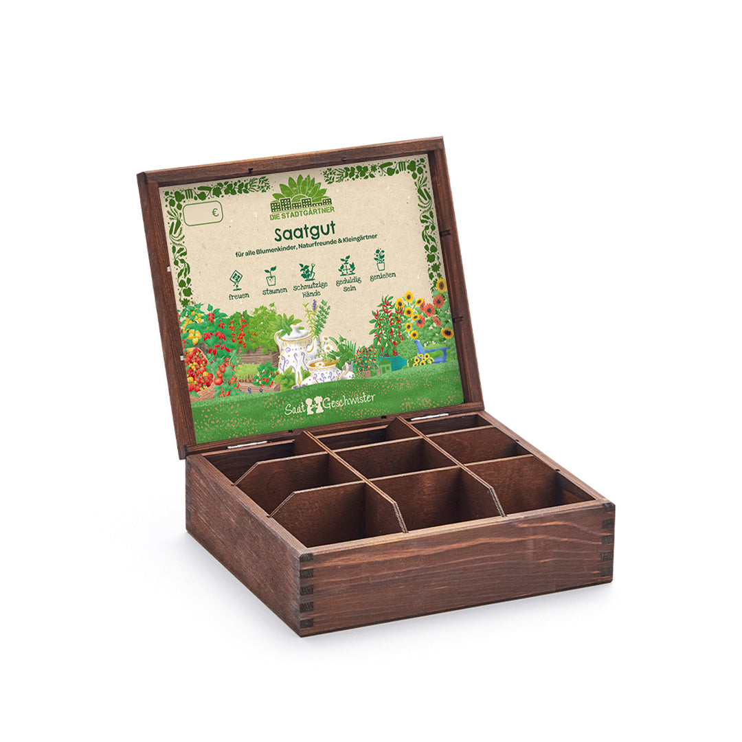 Display Teekiste - Saatgeschwister - Leer